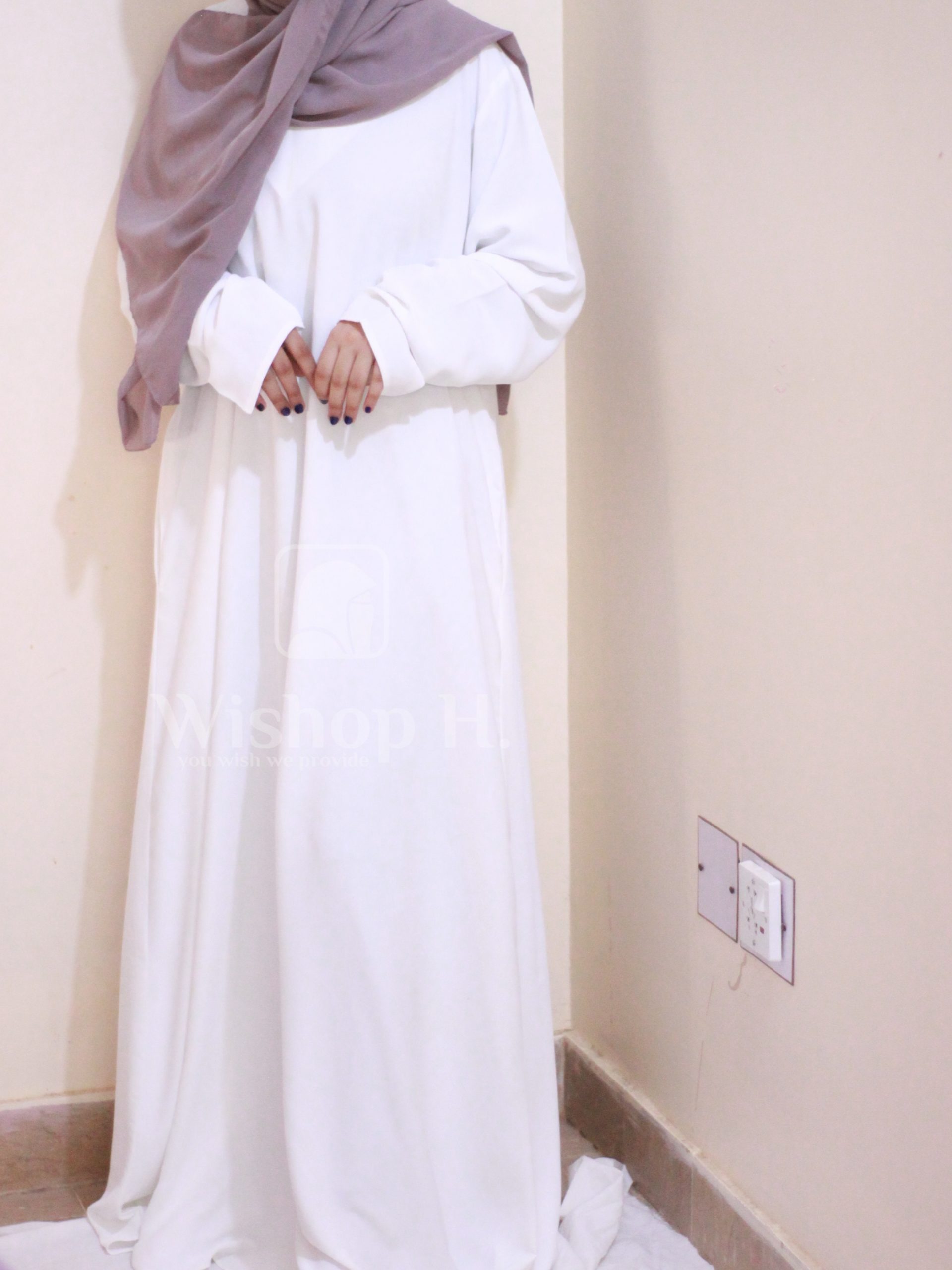 White Inner Abaya