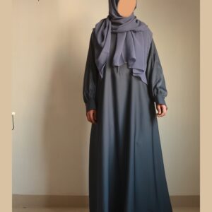 Slate Cuff Sleeves Abaya