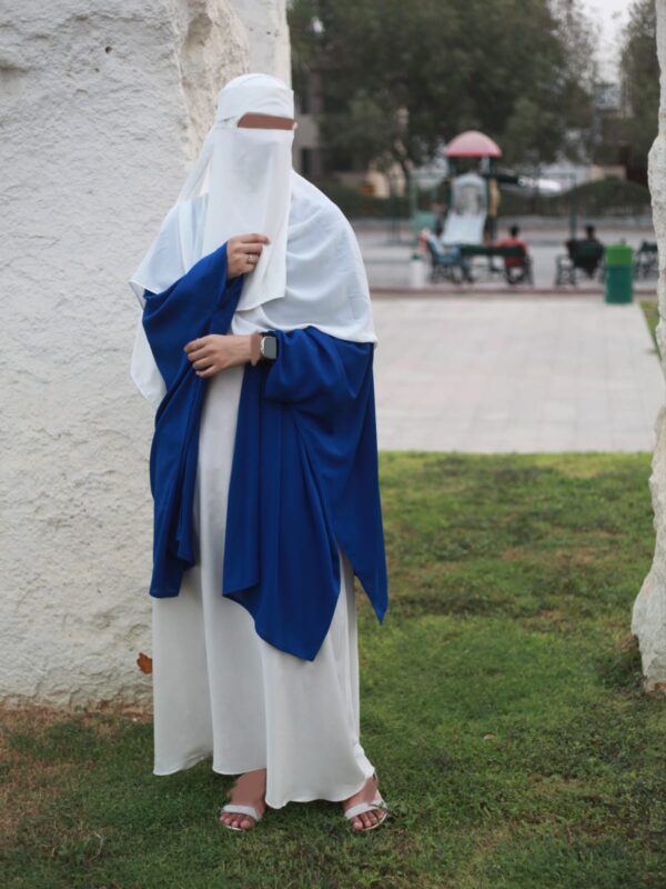 Blue Shrug – Elegant Outer Layer for Modest Wear - Image 2