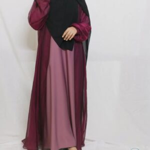 Maroon Bliss Abaya Set