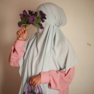 Pastel Pink Everyday Comfort Laser Abaya – Nursing & Wudu Friendly