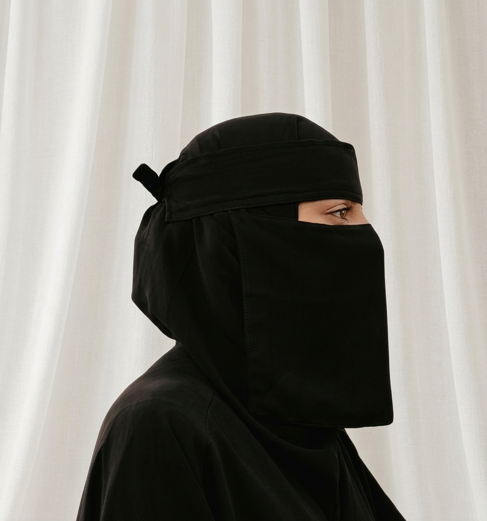 Saudi Style Hard Headband Niqab (Mini)